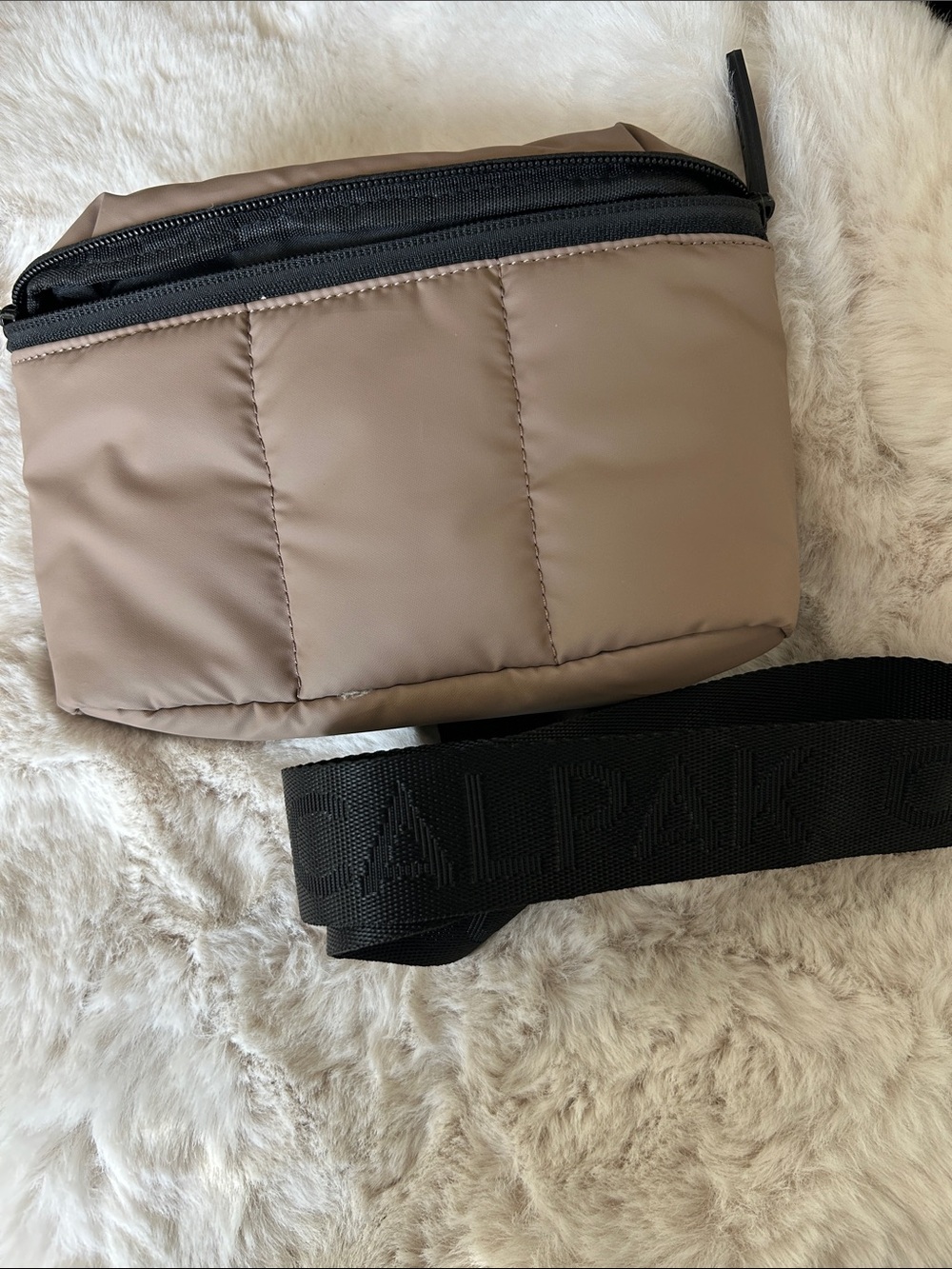 CALPAK Padded Crossbody Bag in Taupe